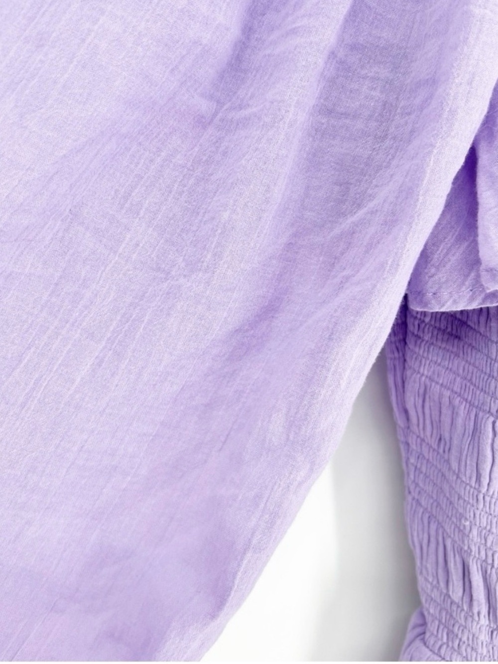 Free People Oasis Puff Sleeve Midi Dress S Purple - Picture 5 of 7
